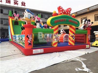 Factory Price Mickey Mouse Inflatable Fun City Amusement Park BY-IP-092